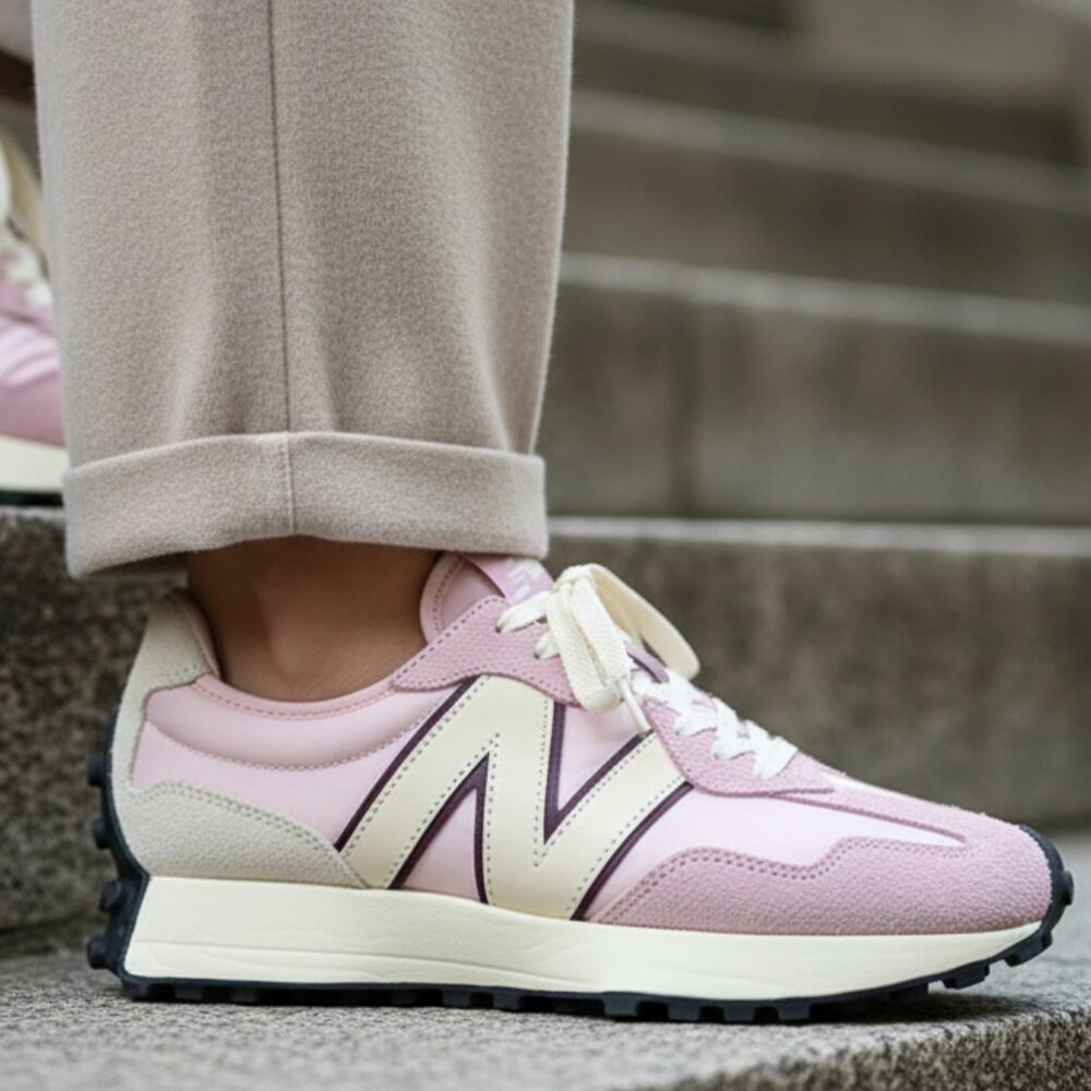 New Balance 327 Women's Sneakers Shoes ~Various Sizes~ Sugar Rose / Deep Plum